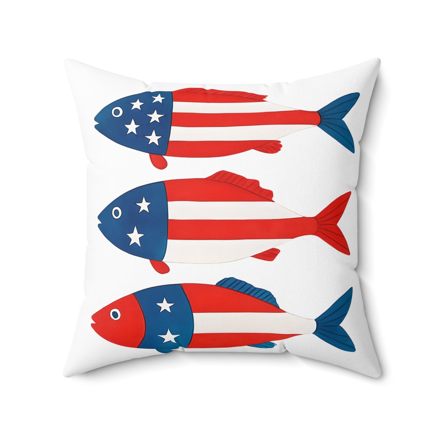 Patriotic Fish Pillow | Summer Home Décor