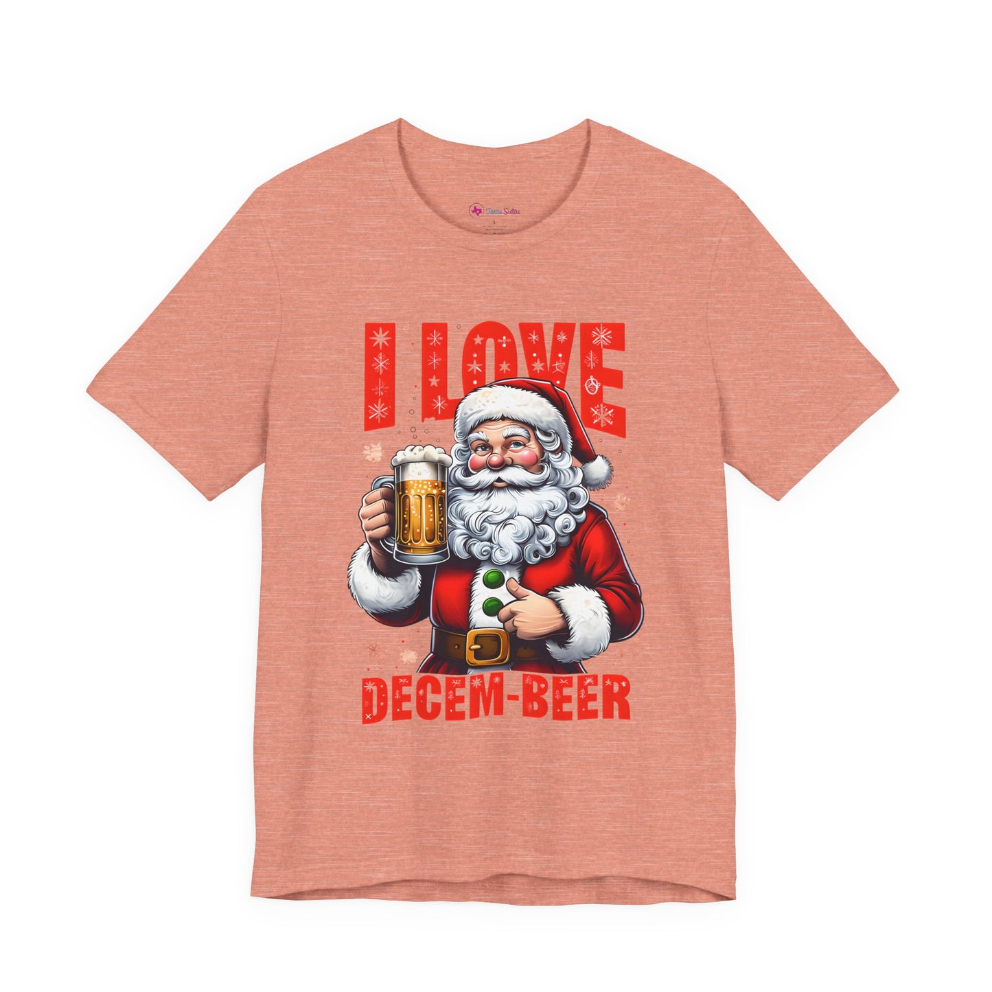 Funny Santa I LOVE DECEM-BEER T-Shirt