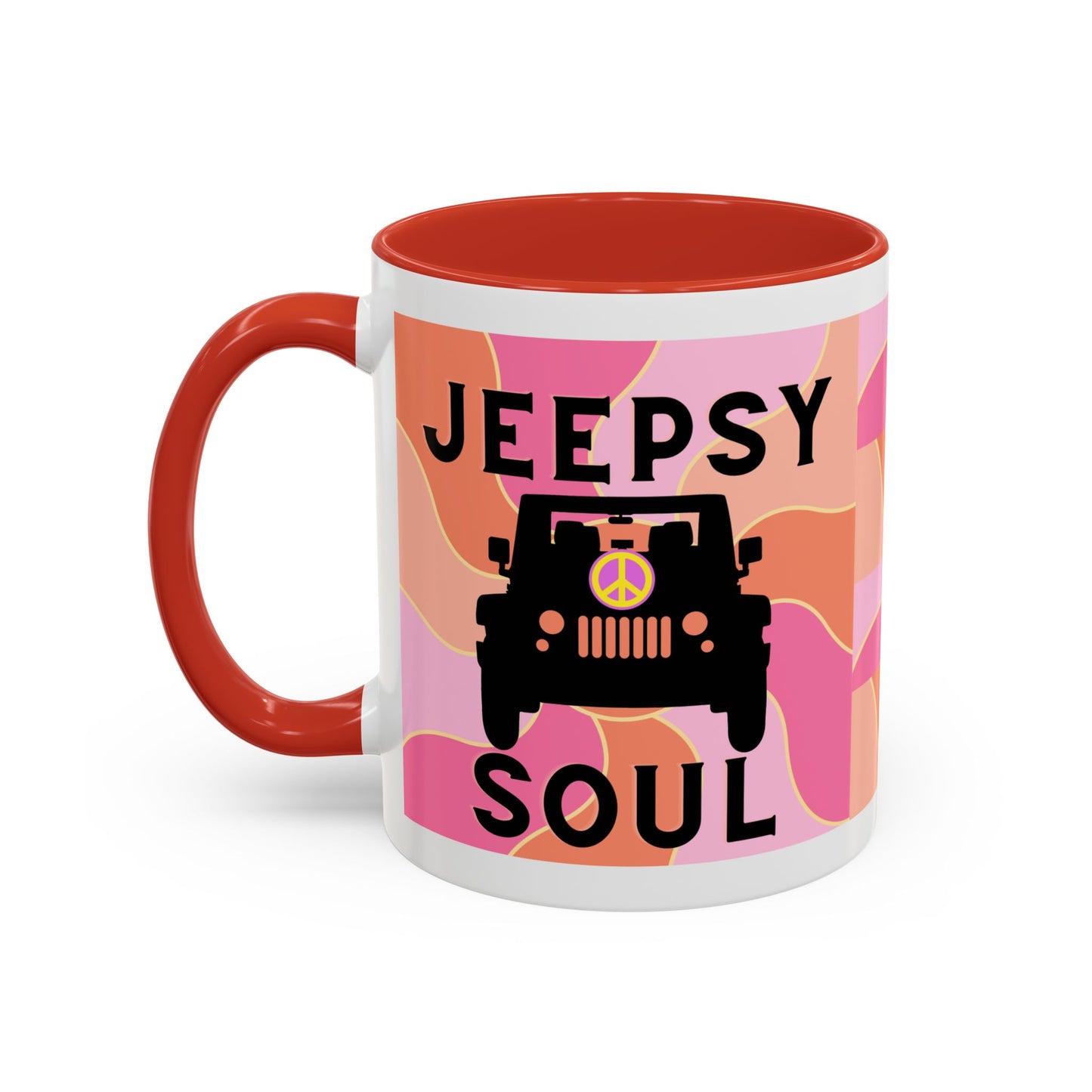 Jeepy Soul Accent Coffee Mug - 11 & 15oz - Stylish for Jeep Lovers