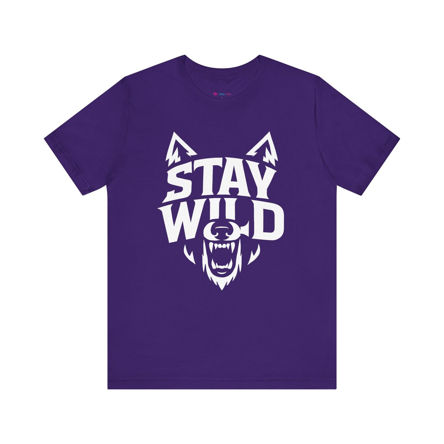 Wolf Face Unisex Tee - STAY WILD T-Shirt