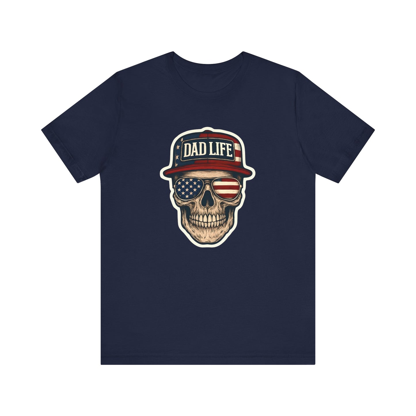 Cool Dad Life T-Shirt, Skull Graphic Tee, Father's Day Gift, Unisex Casual