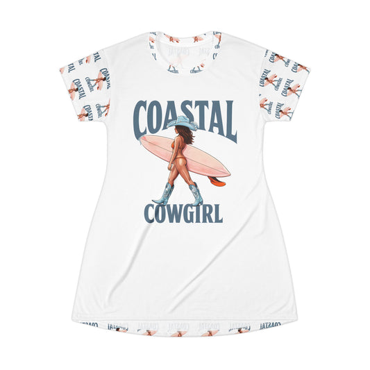 Coastal Cowgirl T‑Shirt Dress — Surfing Cowgirl Cover Up