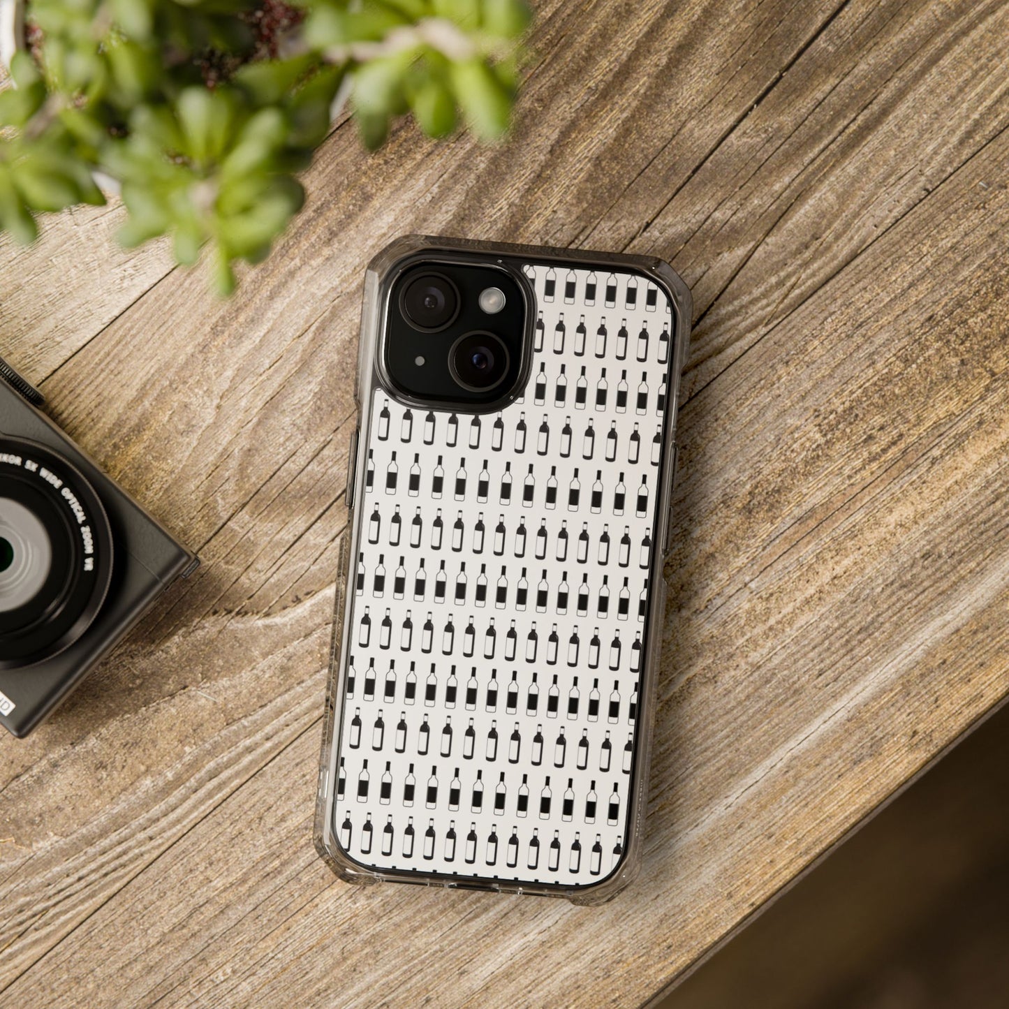 WINE BOTTLES Stylish Magnetic Phone Case | Clear Impact Protection