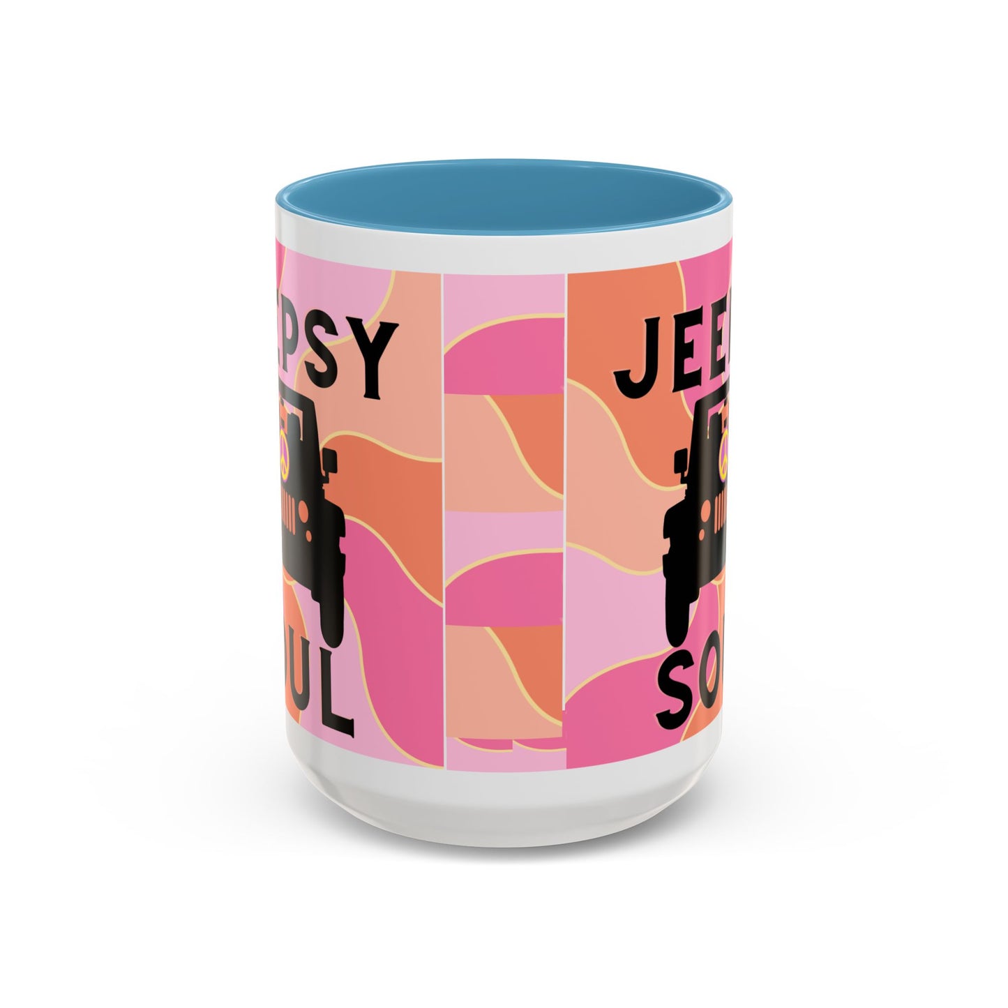 Jeepy Soul Accent Coffee Mug - 11 & 15oz - Stylish for Jeep Lovers