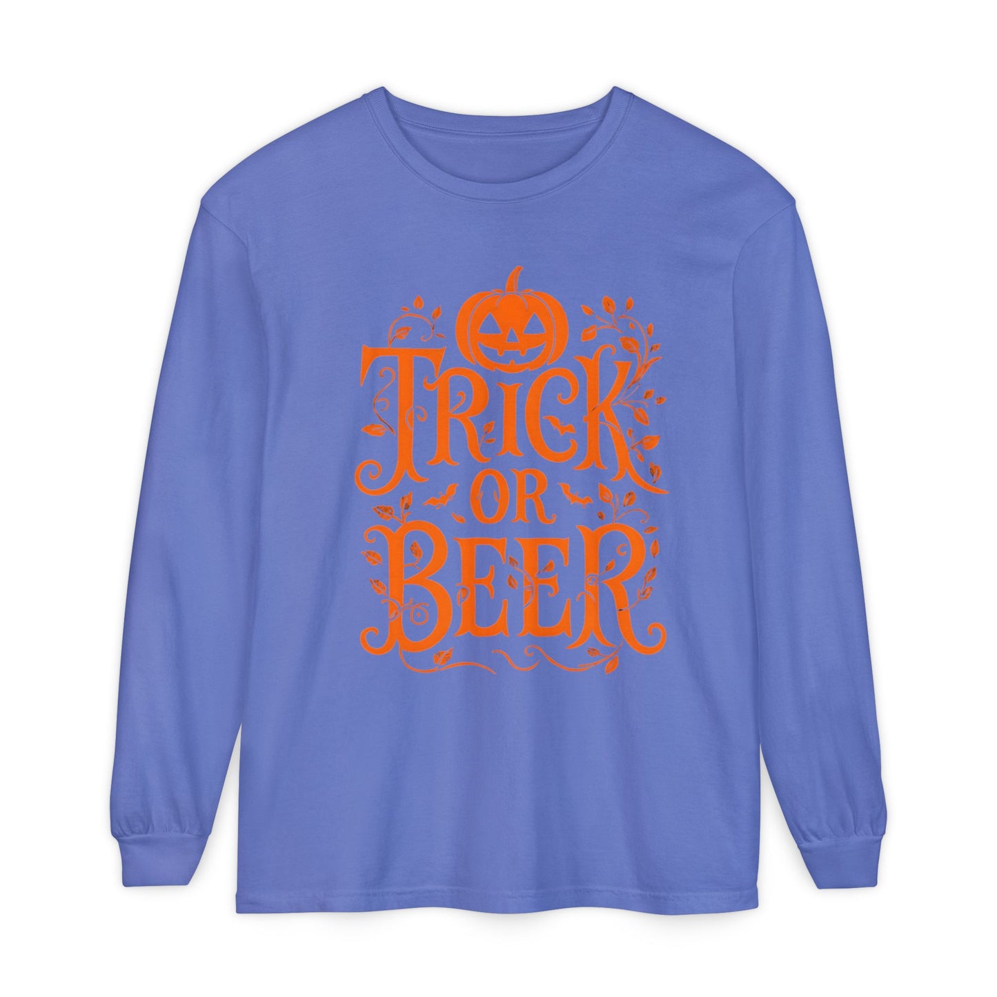 Funny Halloween TRICK OR BEER Long Sleeve T-Shirt