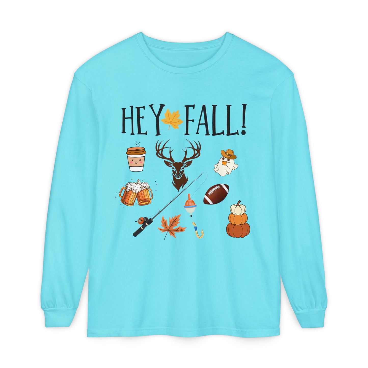 HEY Fall Themed Long Sleeve T-Shirt