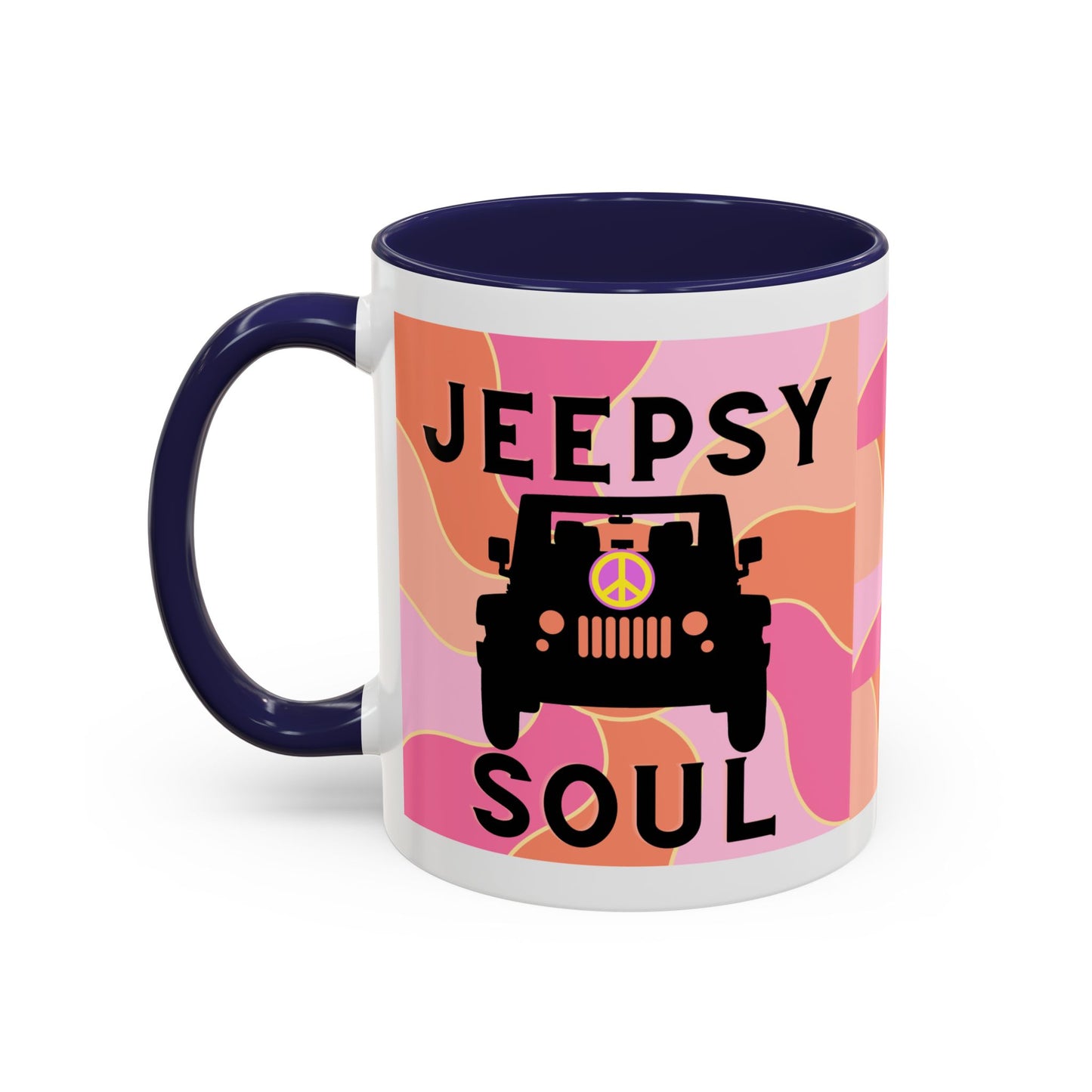 Jeepy Soul Accent Coffee Mug - 11 & 15oz - Stylish for Jeep Lovers