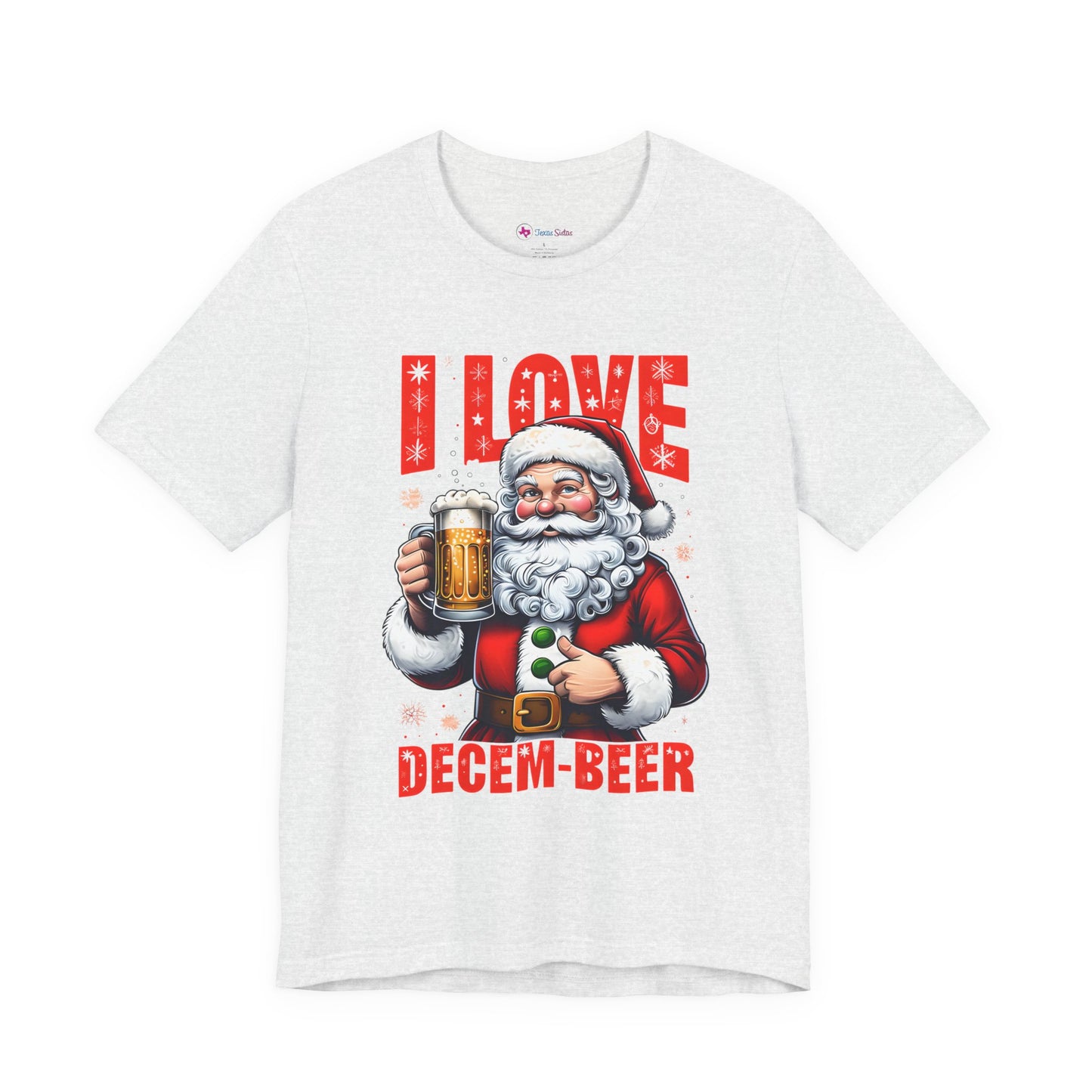 Funny Santa I LOVE DECEM-BEER T-Shirt