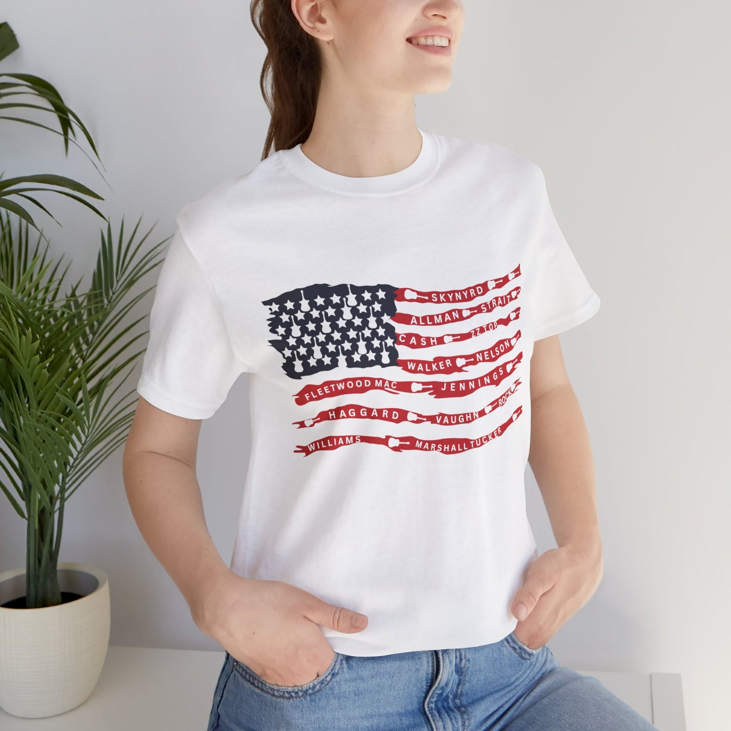 Rock n' Roll Guitar Flag T-Shirt Unisex