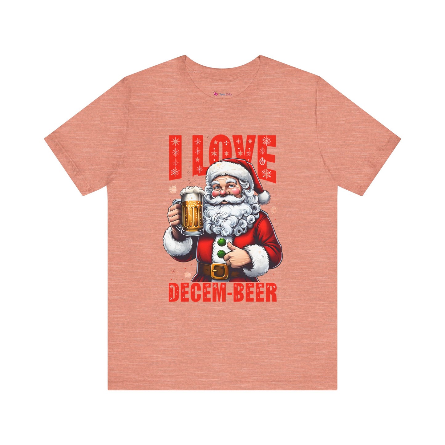 Funny Santa I LOVE DECEM-BEER T-Shirt