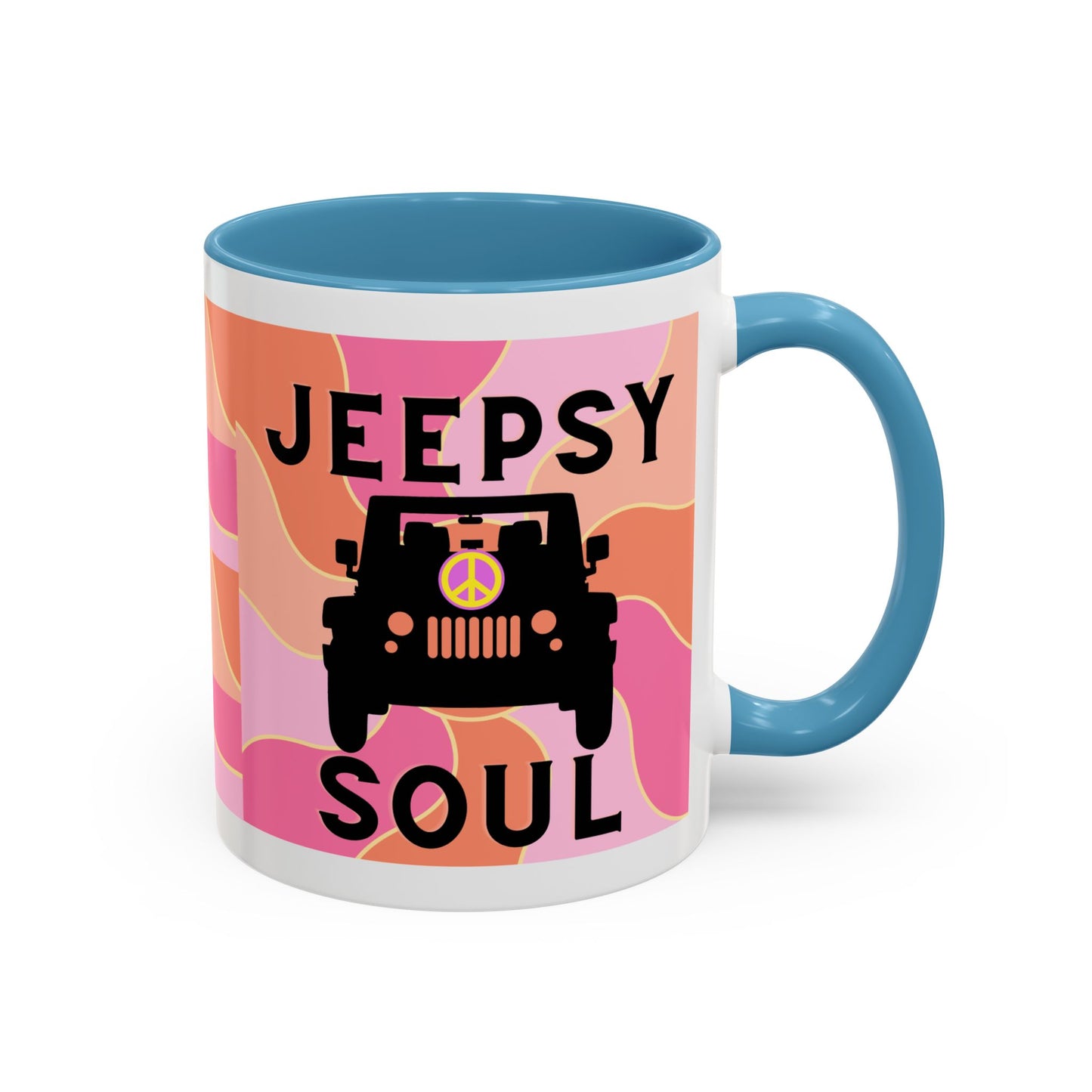 Jeepy Soul Accent Coffee Mug - 11 & 15oz - Stylish for Jeep Lovers