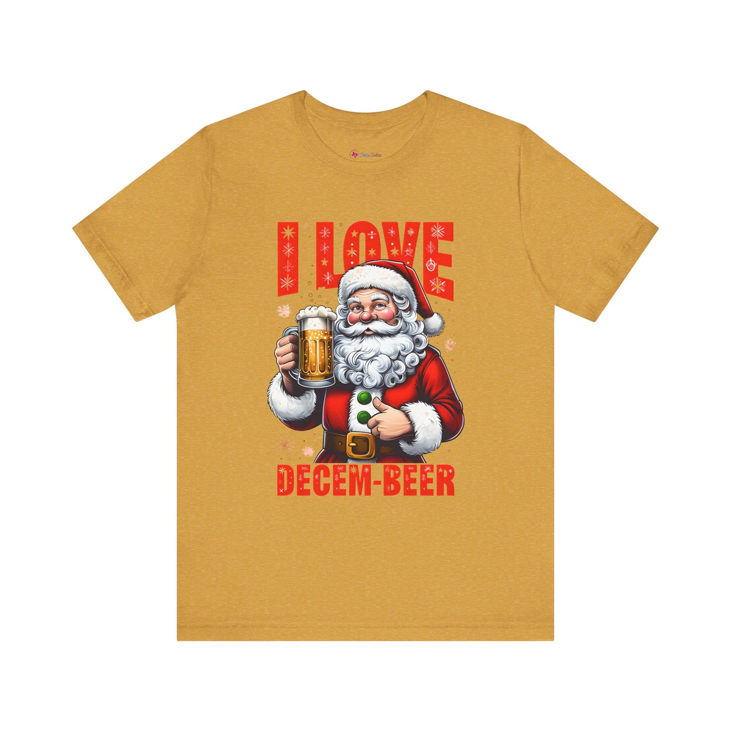 Funny Santa I LOVE DECEM-BEER T-Shirt
