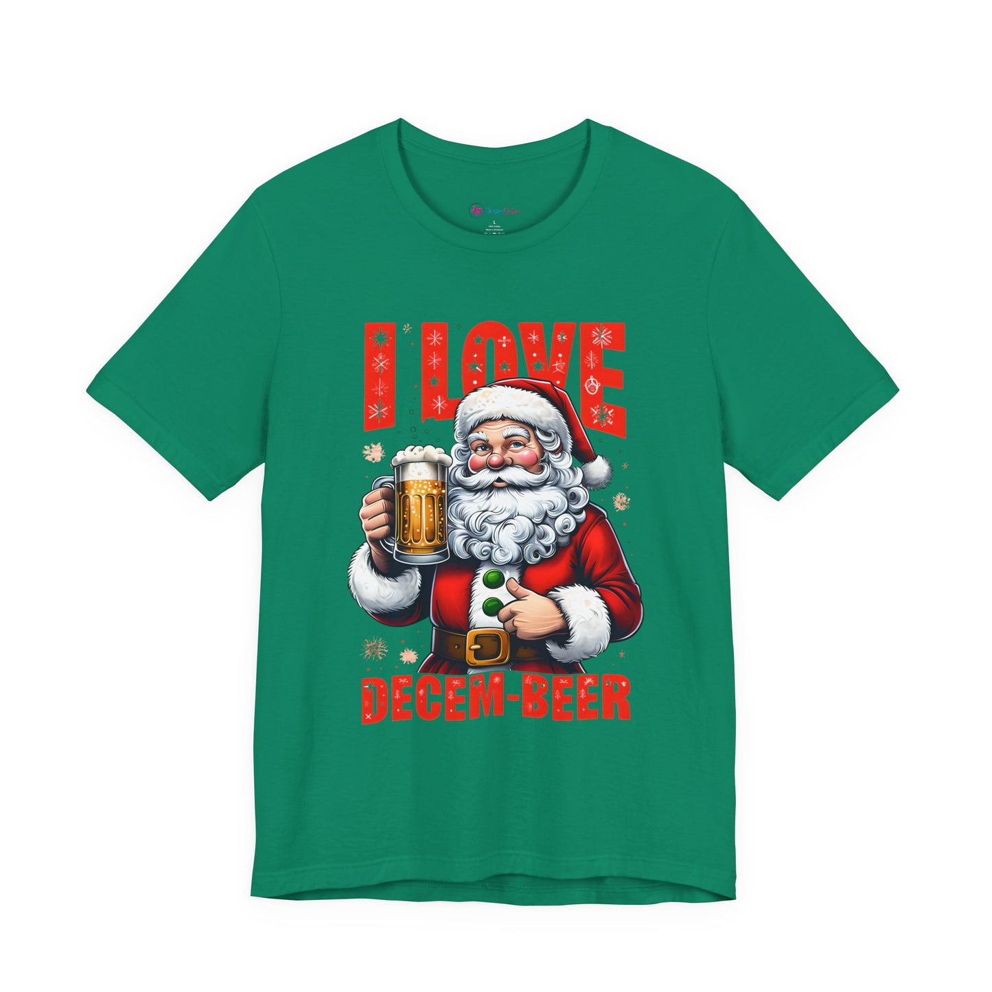 Funny Santa I LOVE DECEM-BEER T-Shirt