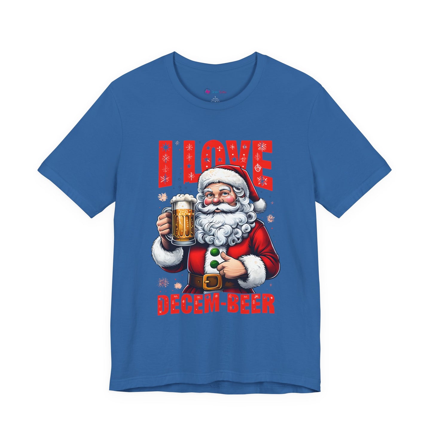 Funny Santa I LOVE DECEM-BEER T-Shirt