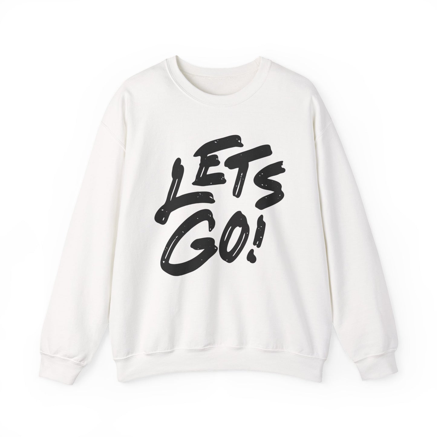 Crewneck Sweatshirt LET'S GO Sports Tailgate Fun Events