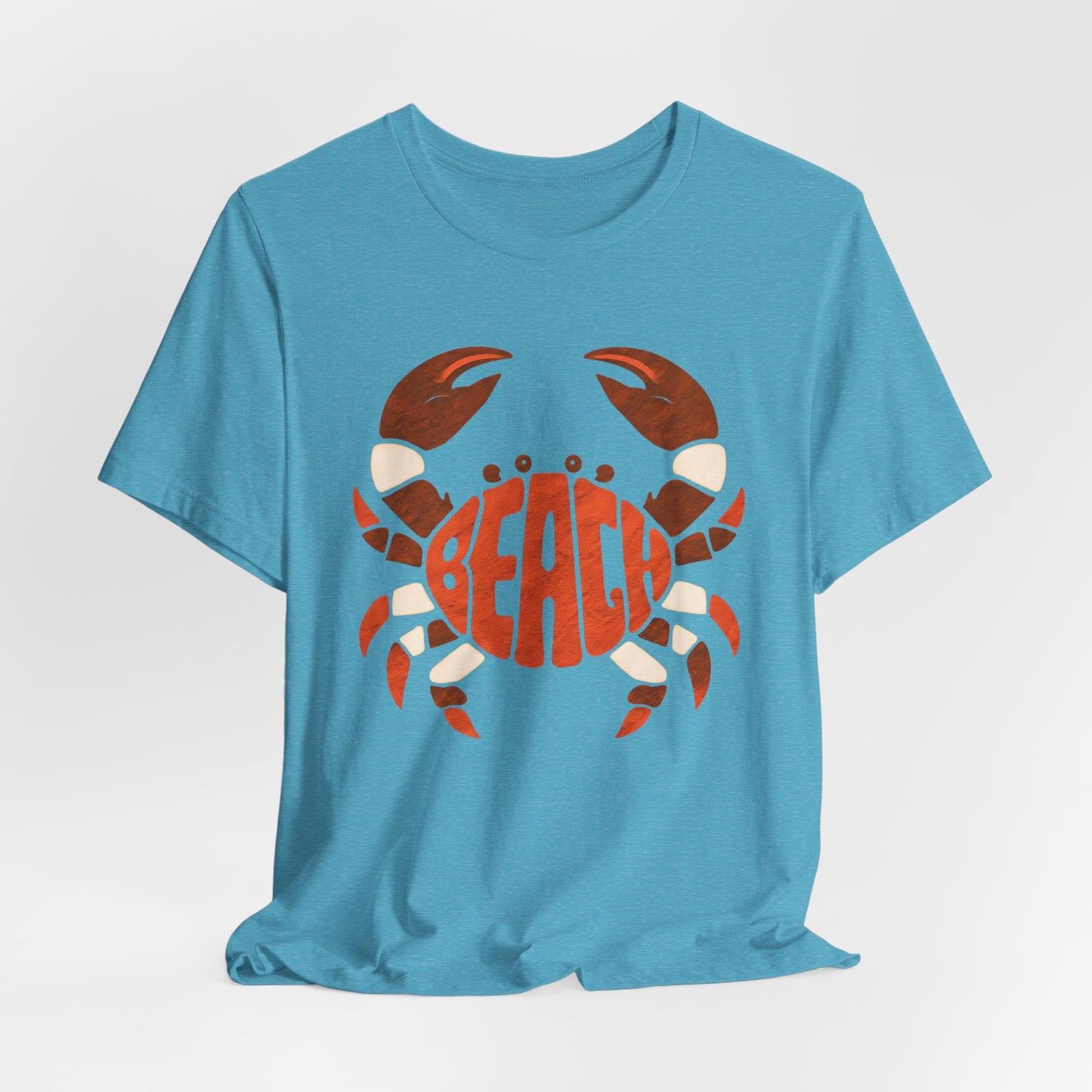 Beach Crab Graphic Tee — Retro Coastal Summer T-Shirt