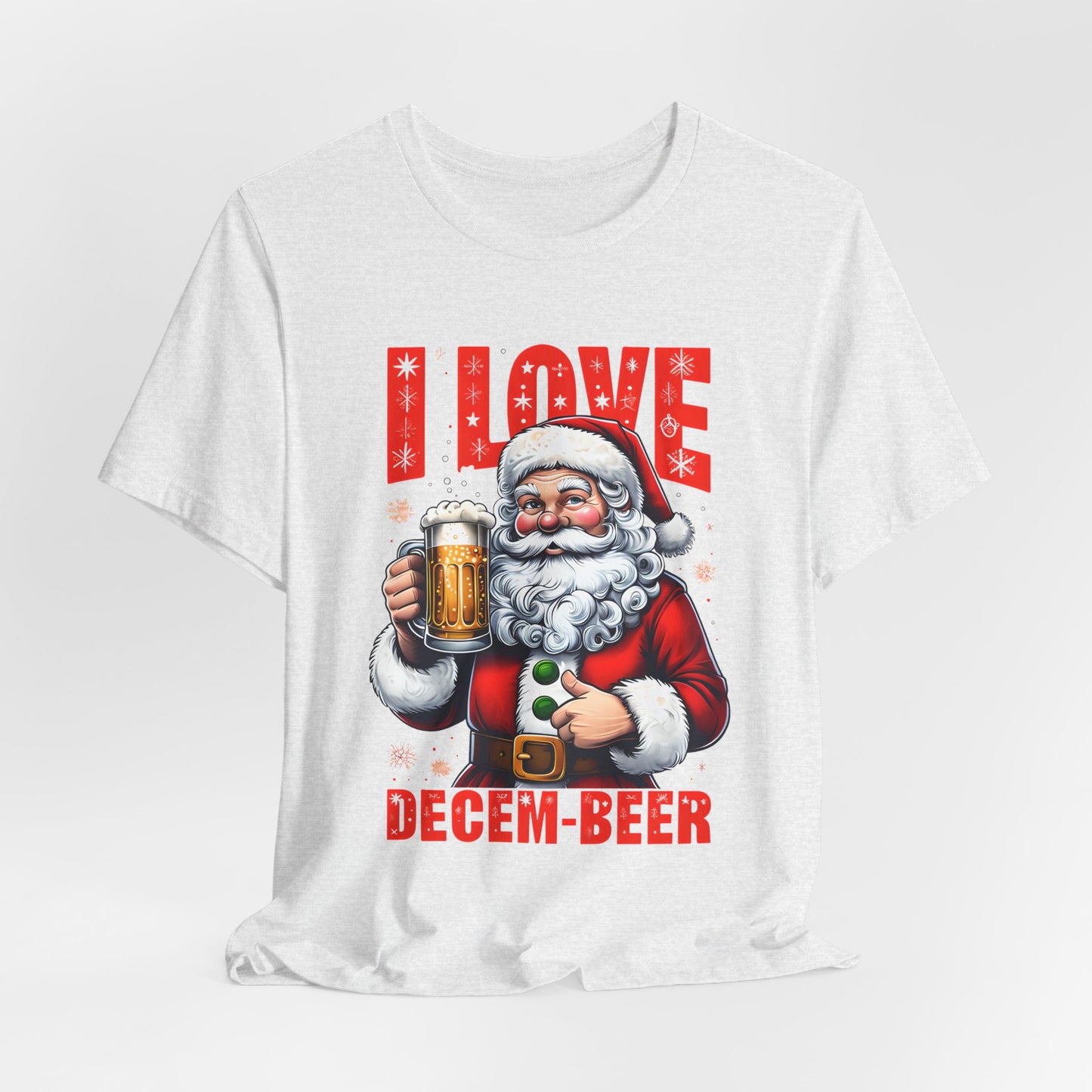Funny Santa I LOVE DECEM-BEER T-Shirt