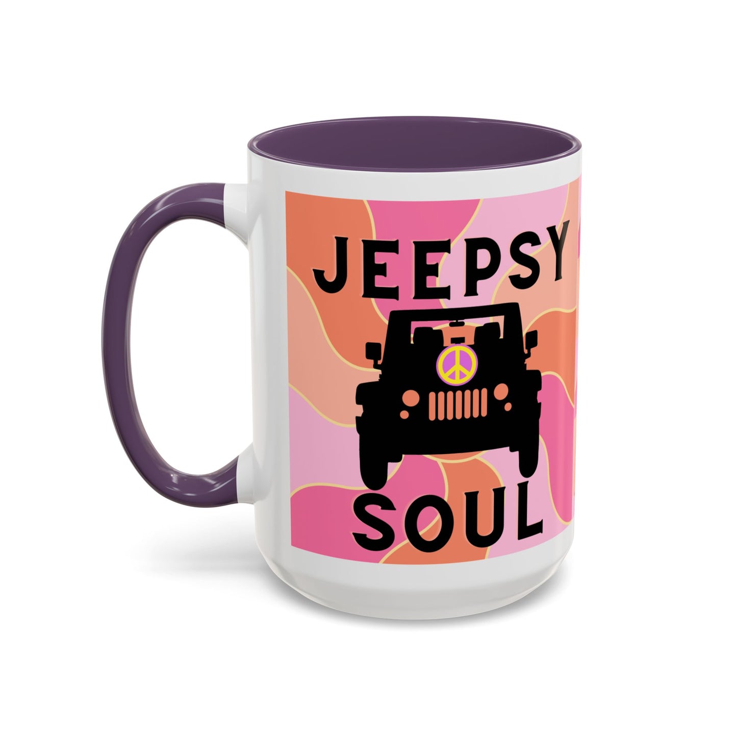 Jeepy Soul Accent Coffee Mug - 11 & 15oz - Stylish for Jeep Lovers
