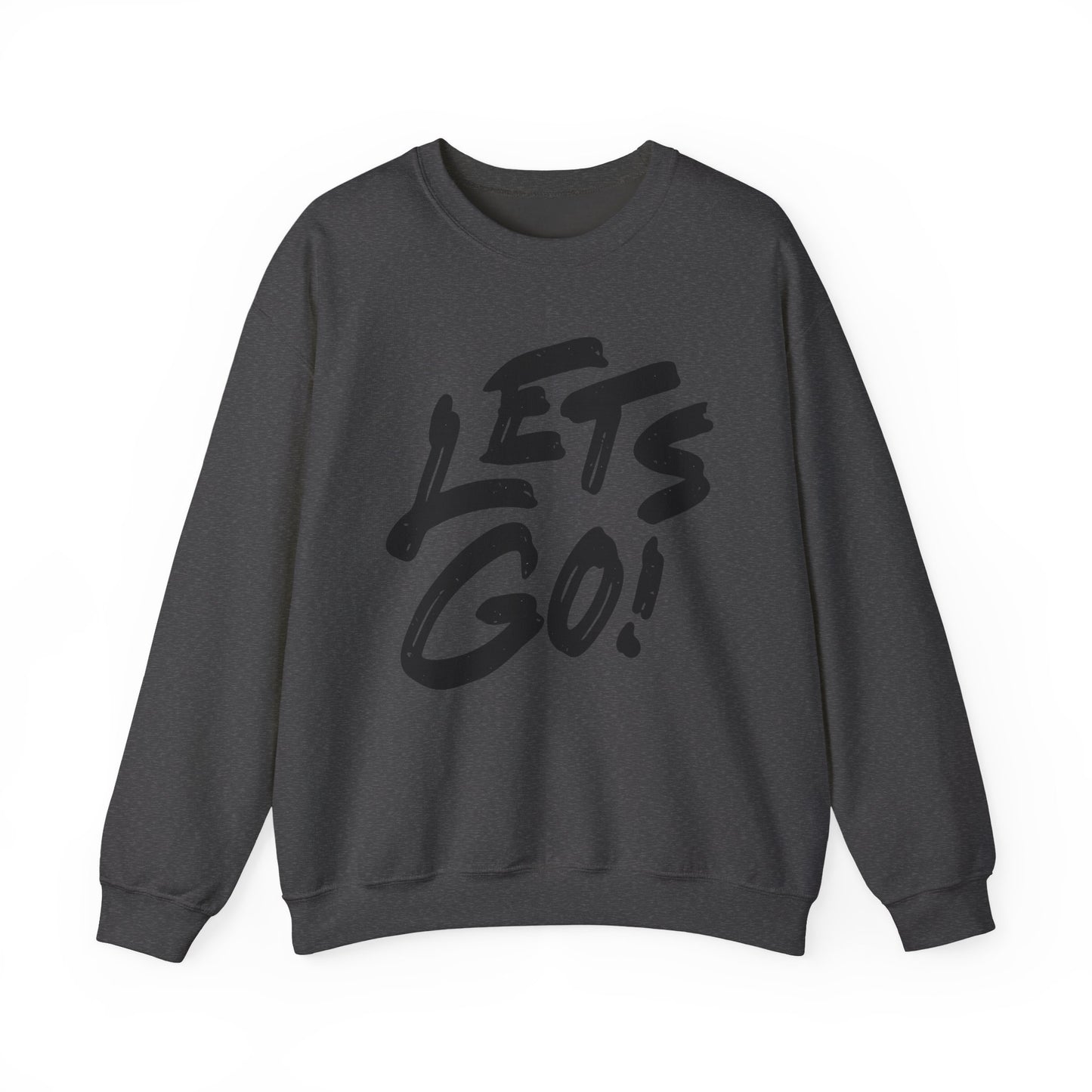 Crewneck Sweatshirt LET'S GO Sports Tailgate Fun Events