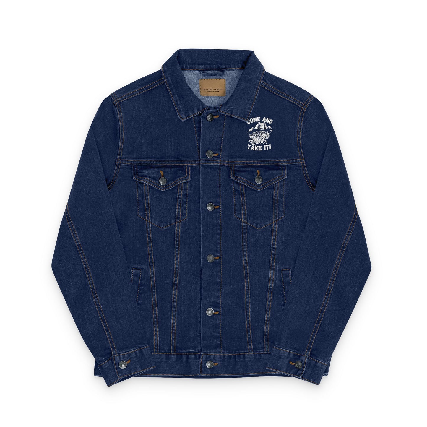 COME and Take IT Denim Jacket - Black or Denim