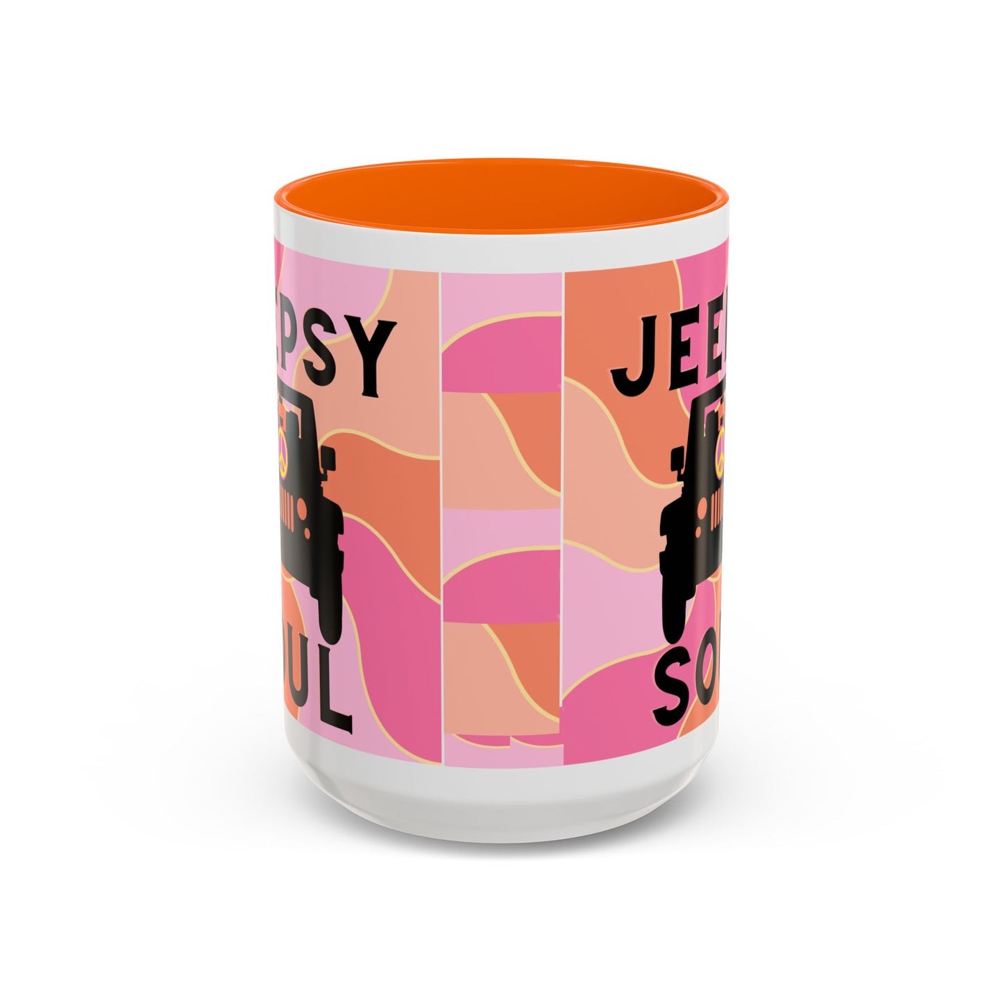 Jeepy Soul Accent Coffee Mug - 11 & 15oz - Stylish for Jeep Lovers