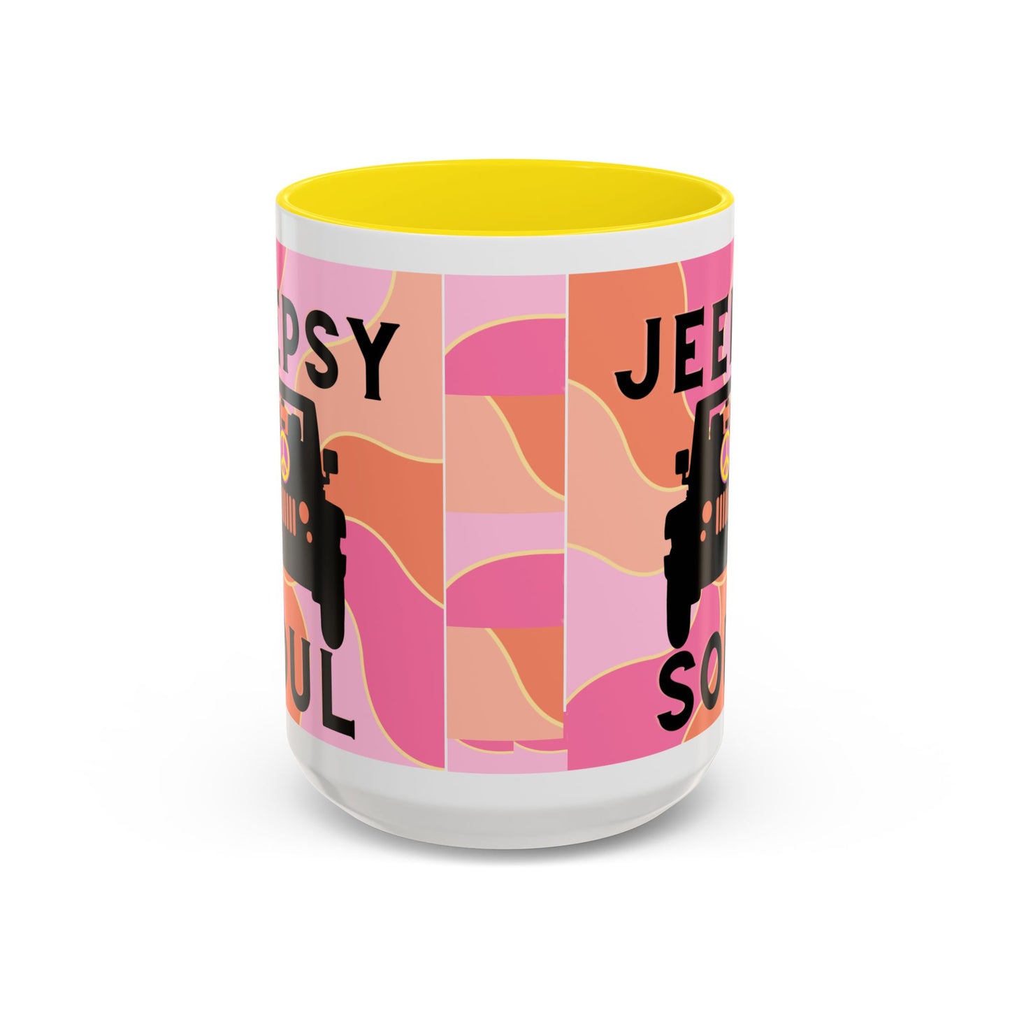 Jeepy Soul Accent Coffee Mug - 11 & 15oz - Stylish for Jeep Lovers
