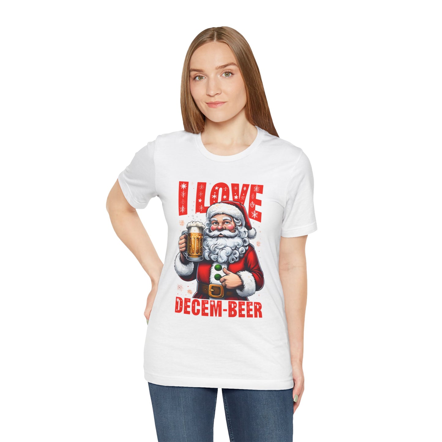 Funny Santa I LOVE DECEM-BEER T-Shirt