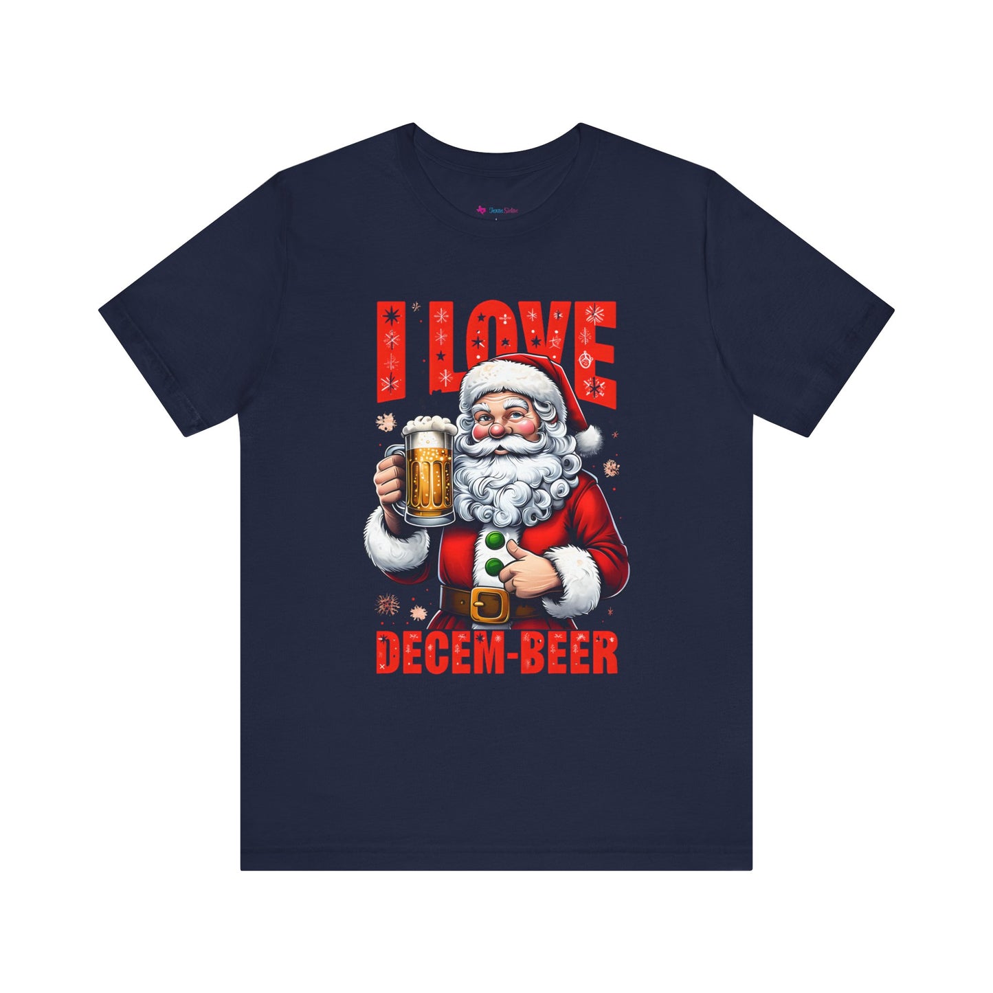 Funny Santa I LOVE DECEM-BEER T-Shirt