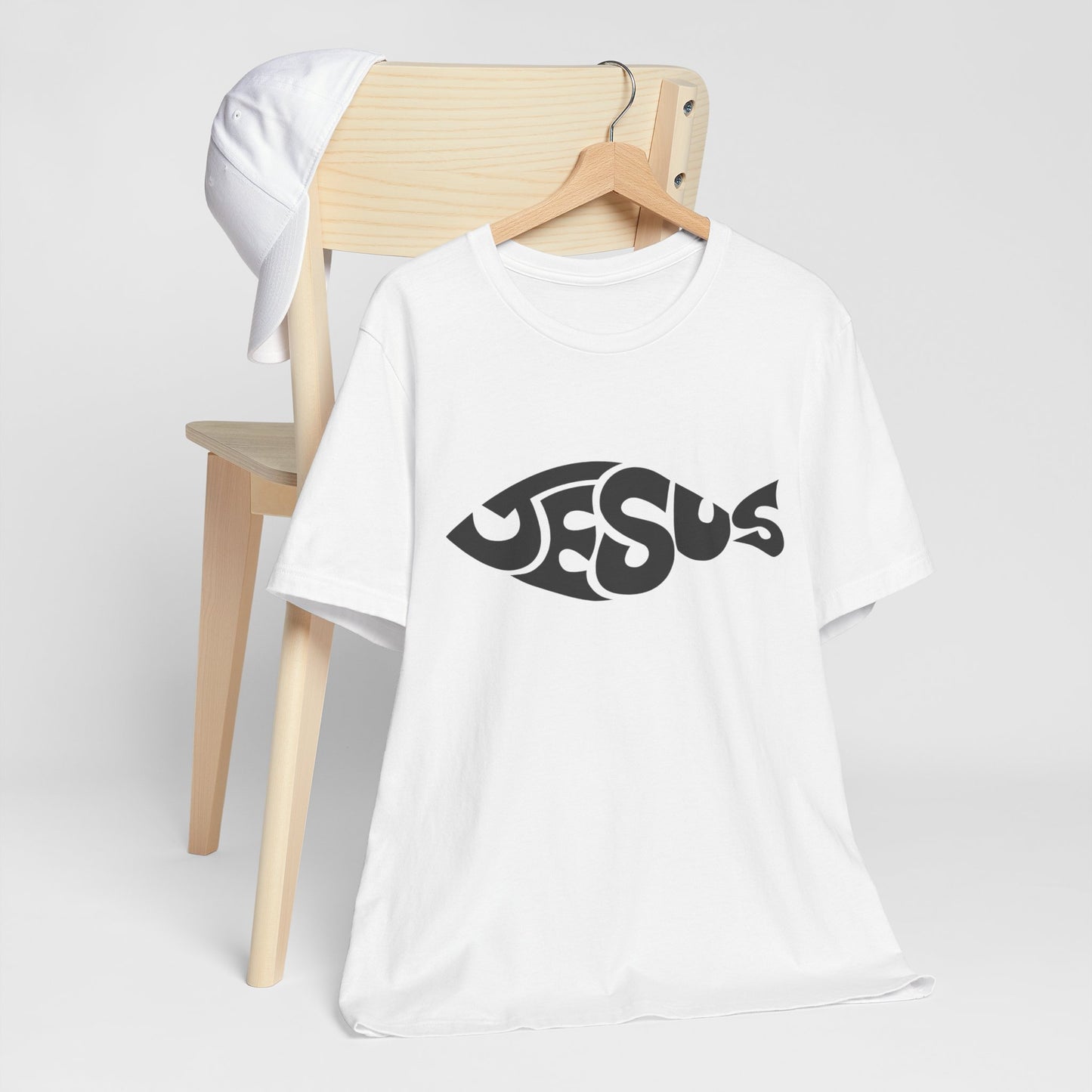 JESUS Fish Design T-Shirt Unisex