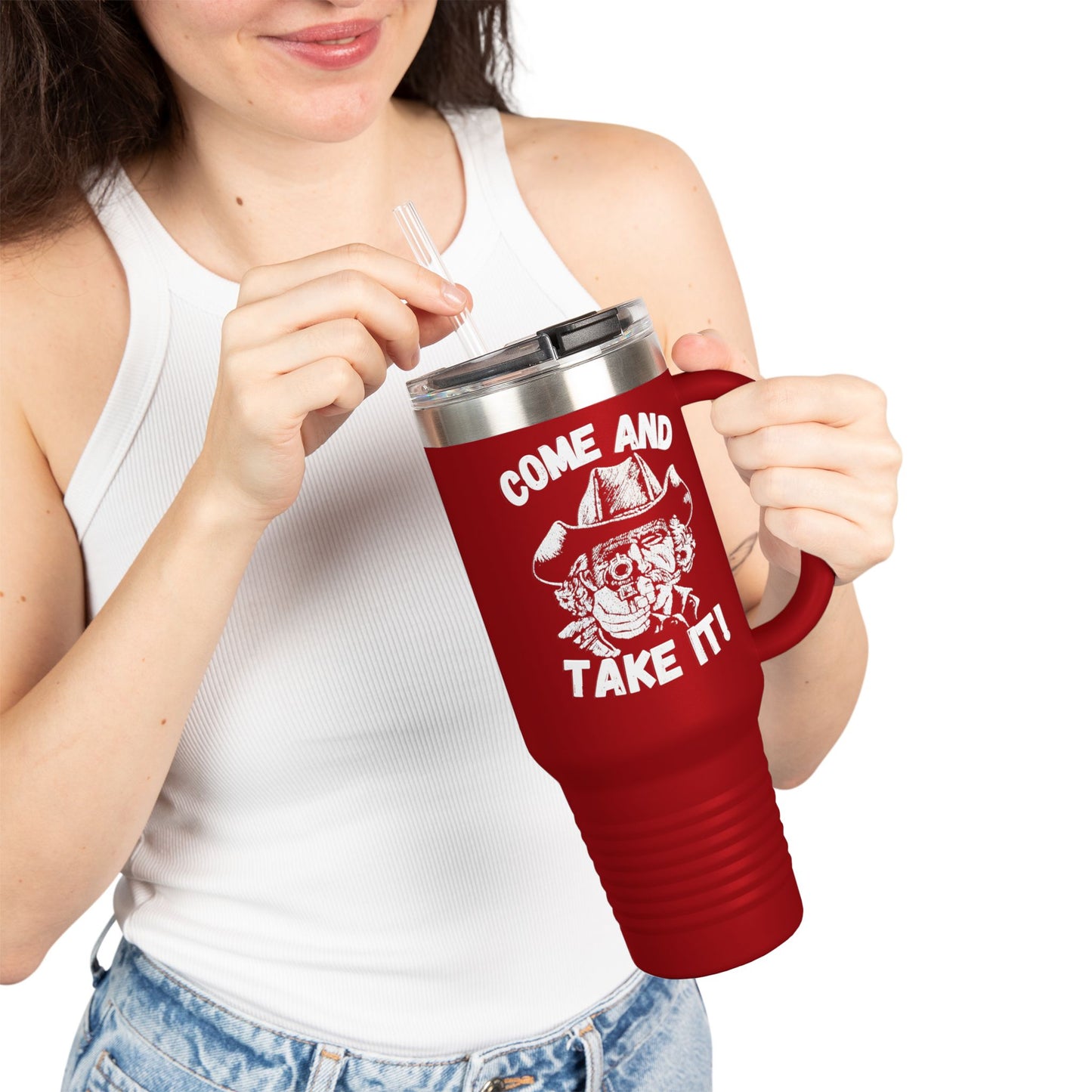 BIG Stainless Steel Come and Take It Insulated Travel Mug