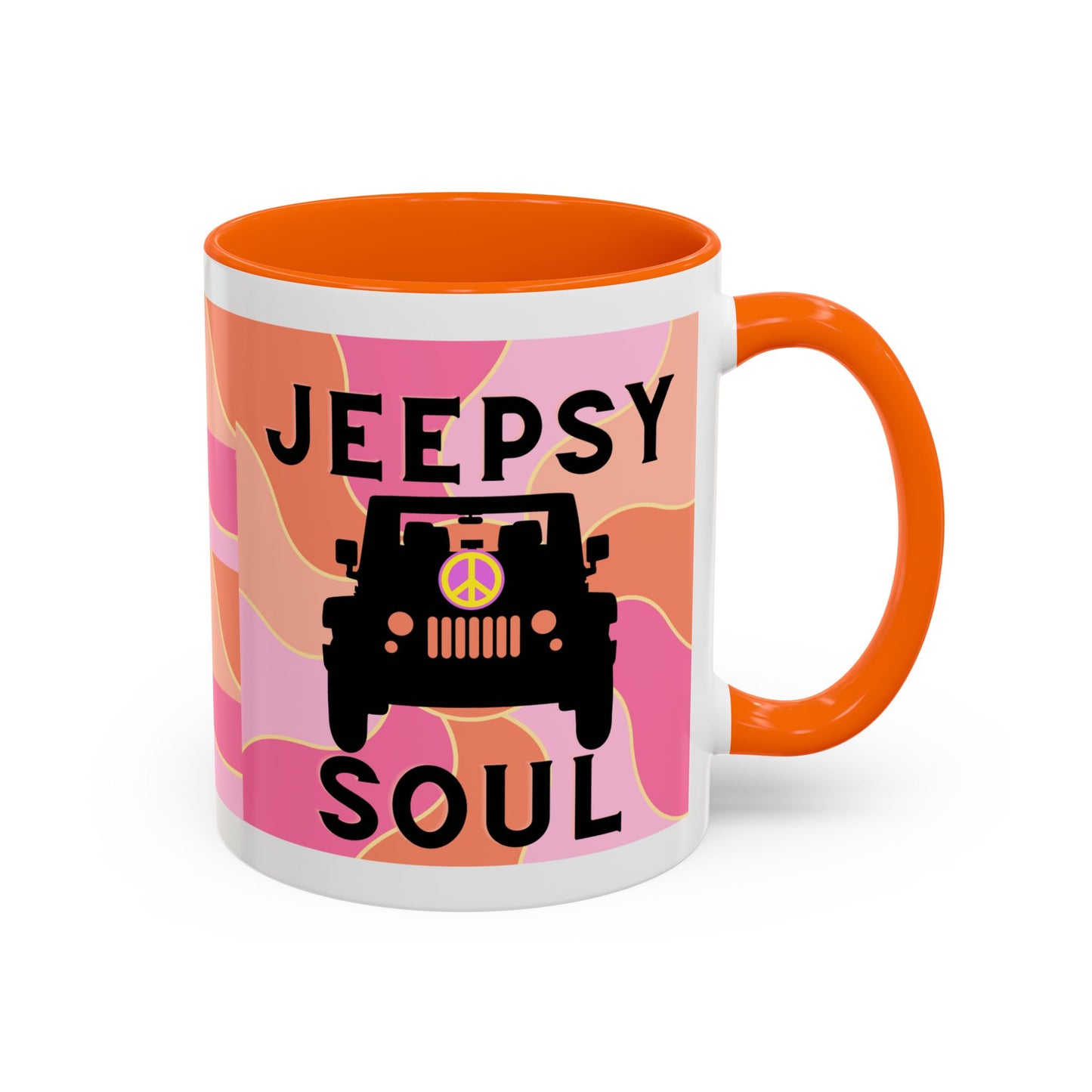 Jeepy Soul Accent Coffee Mug - 11 & 15oz - Stylish for Jeep Lovers