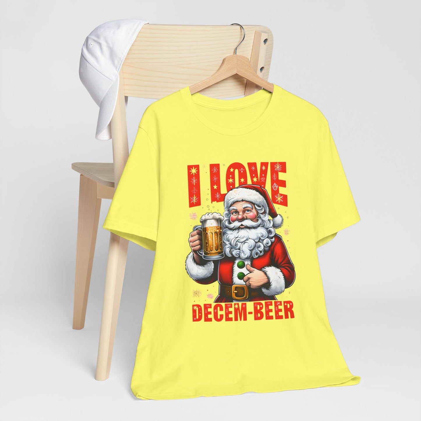 Funny Santa I LOVE DECEM-BEER T-Shirt