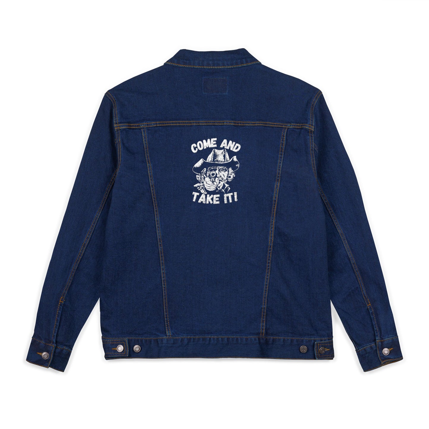 COME and Take IT Denim Jacket - Black or Denim