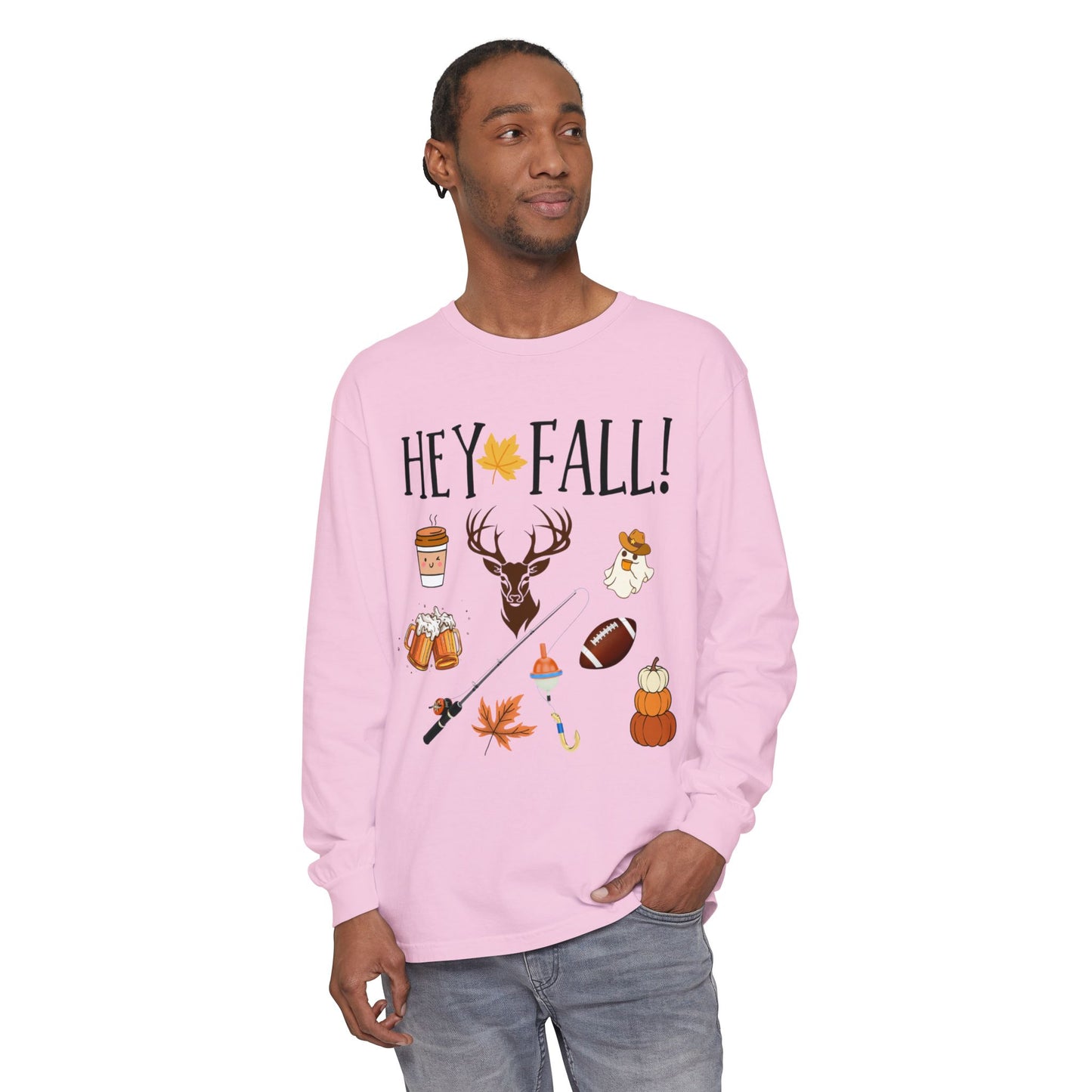 HEY Fall Themed Long Sleeve T-Shirt
