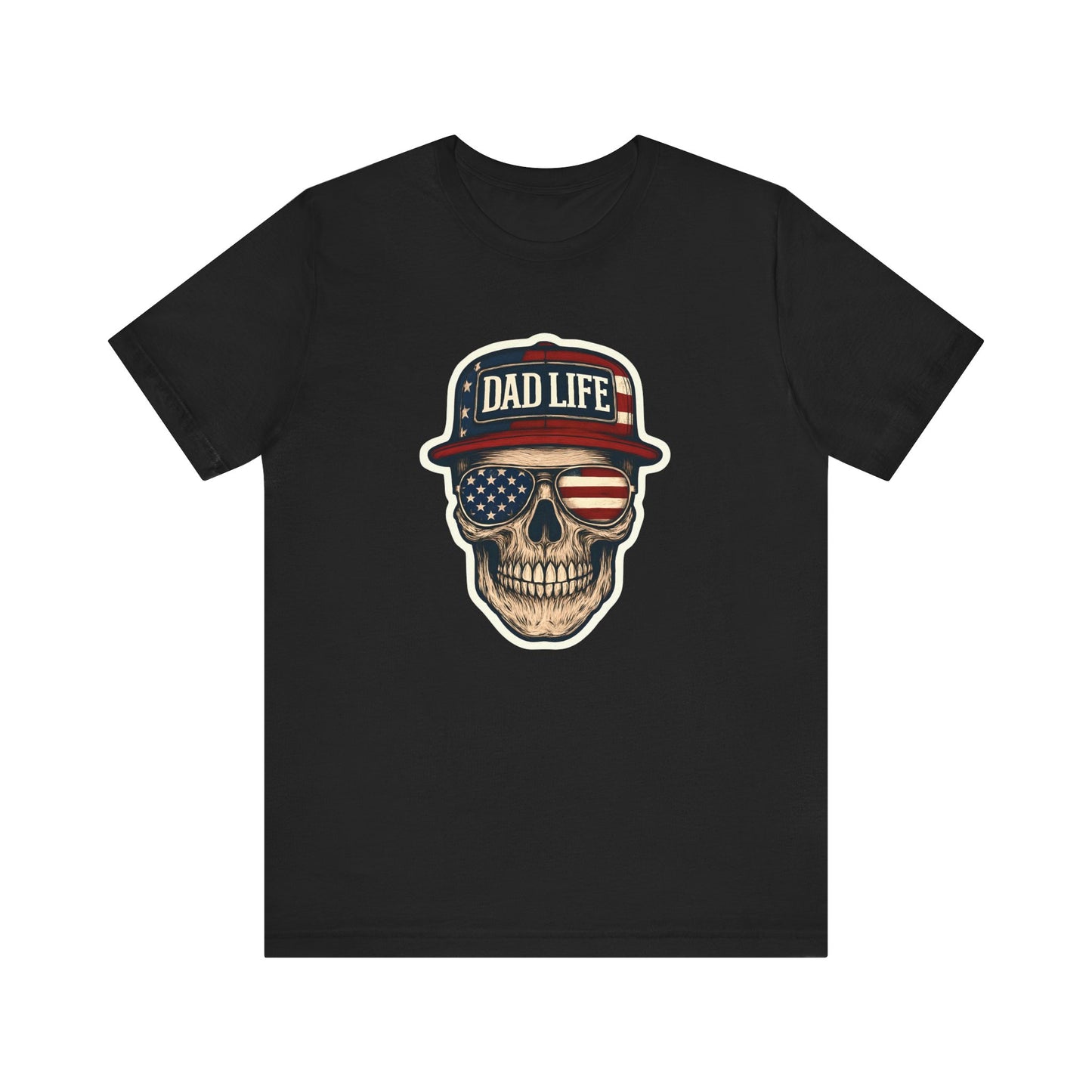 Cool Dad Life T-Shirt, Skull Graphic Tee, Father's Day Gift, Unisex Casual