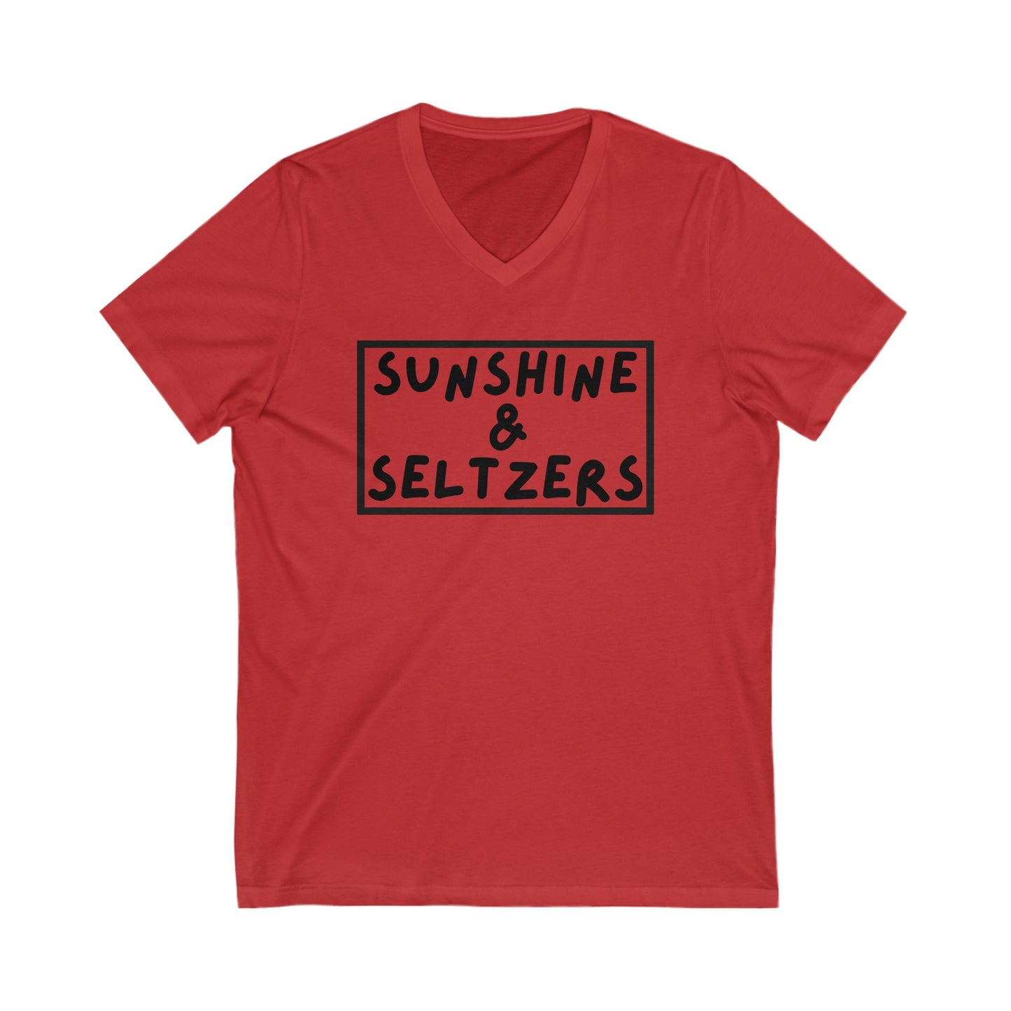 Sunshine & Seltzers V-Neck T-Shirt