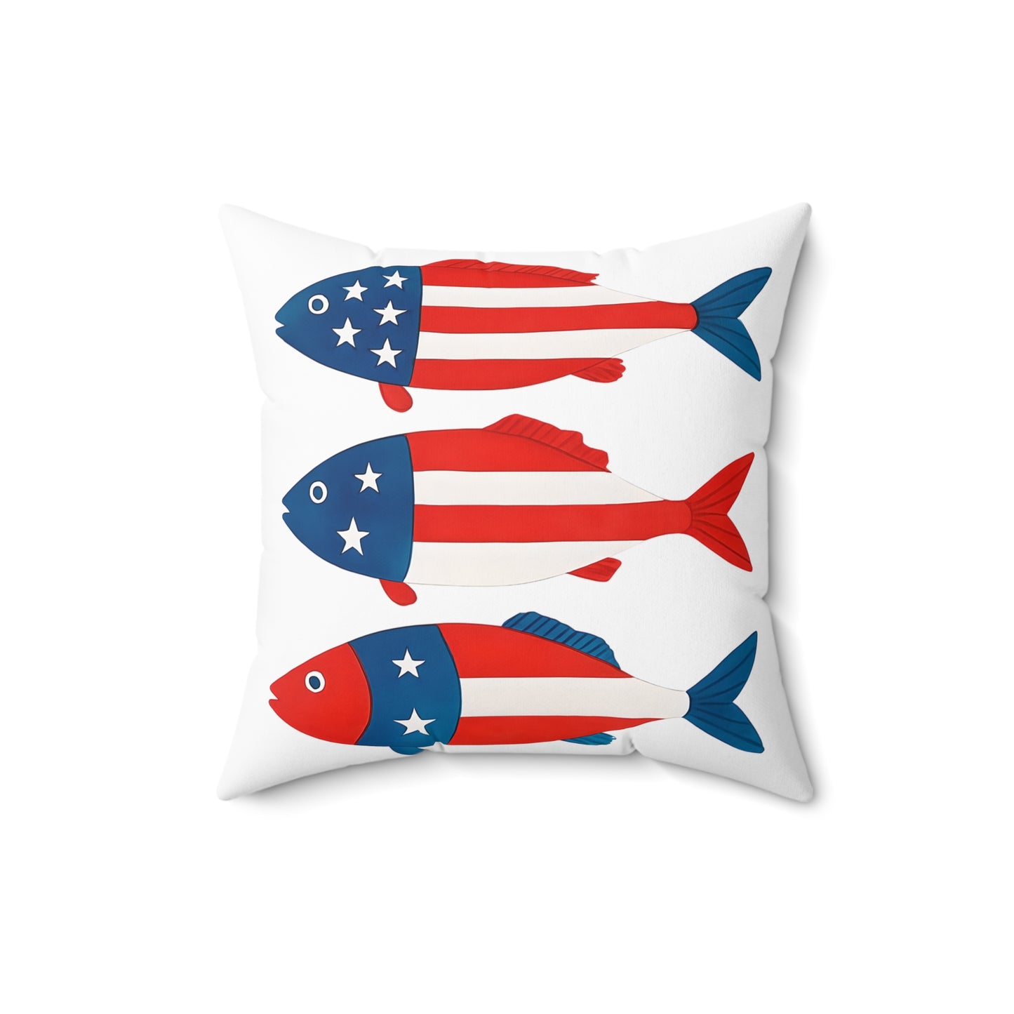 Patriotic Fish Pillow | Summer Home Décor