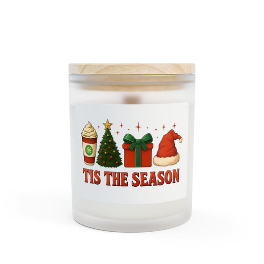 TIS THE SEASON Holiday Candle, Seasonal Decor, Christmas Gift, Home Fragrance, Festive Atmosphere