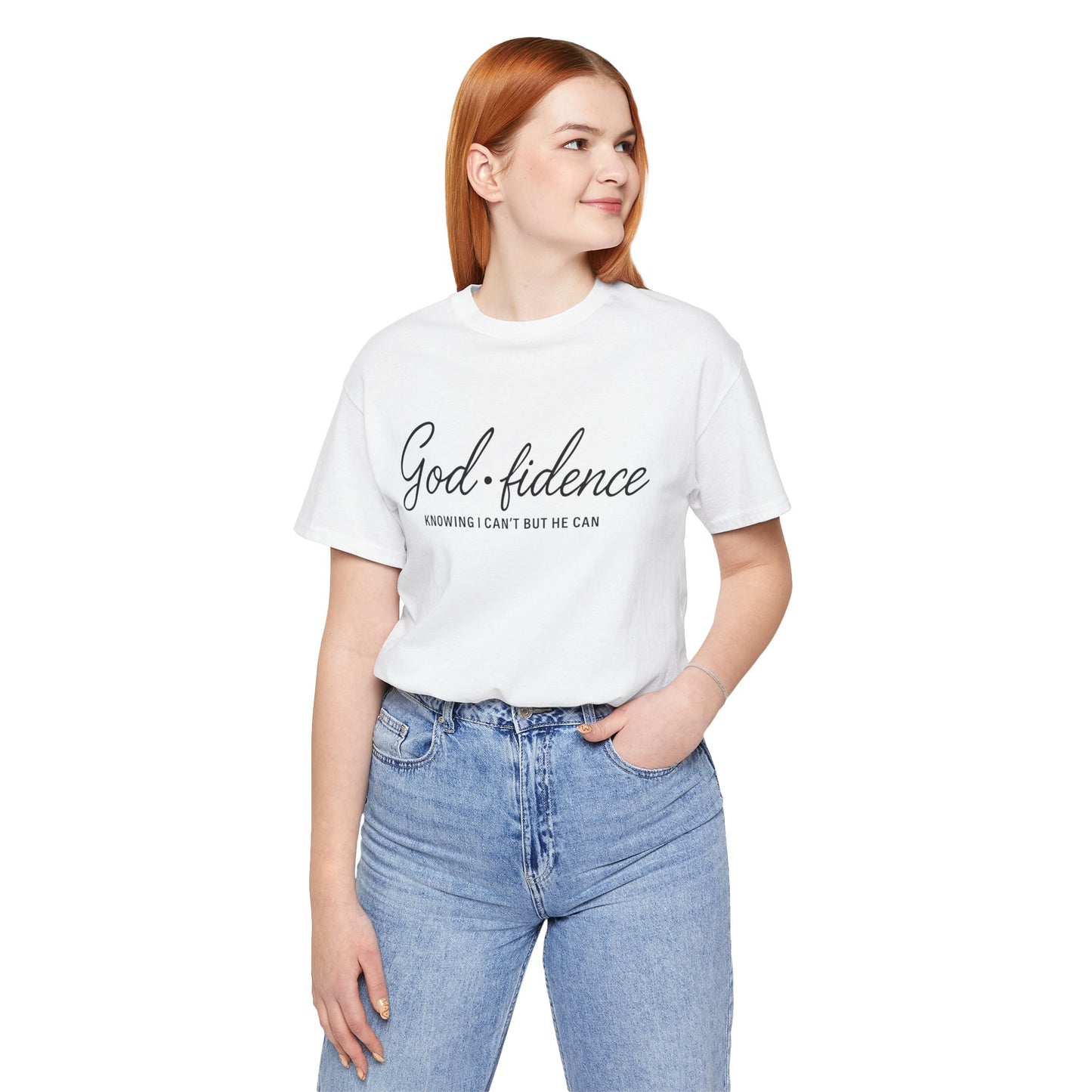 God*Fidence Unisex Tee - Knowing I Can't but He CAN T-Shirt