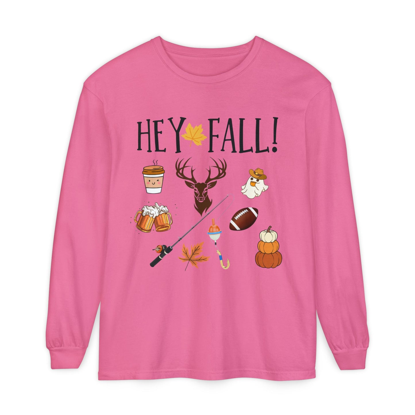 HEY Fall Themed Long Sleeve T-Shirt