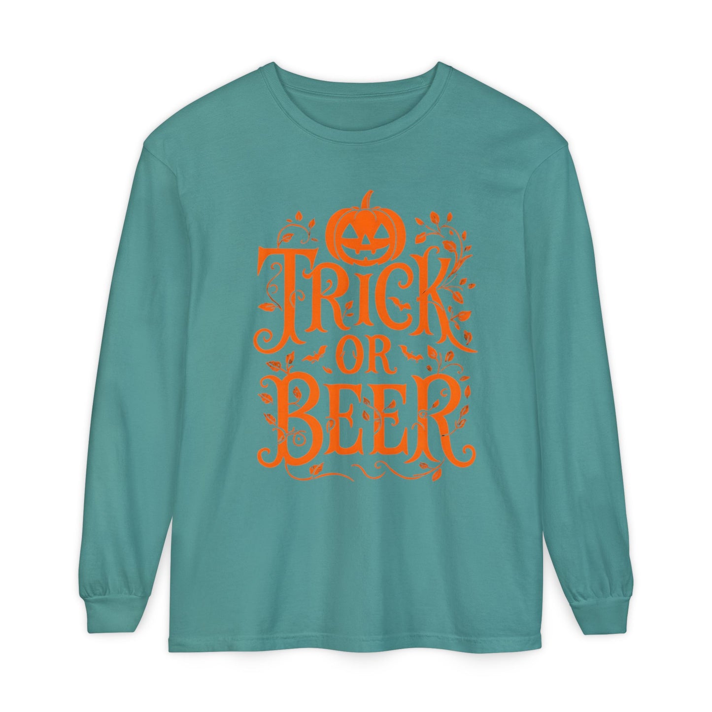 Funny Halloween TRICK OR BEER Long Sleeve T-Shirt