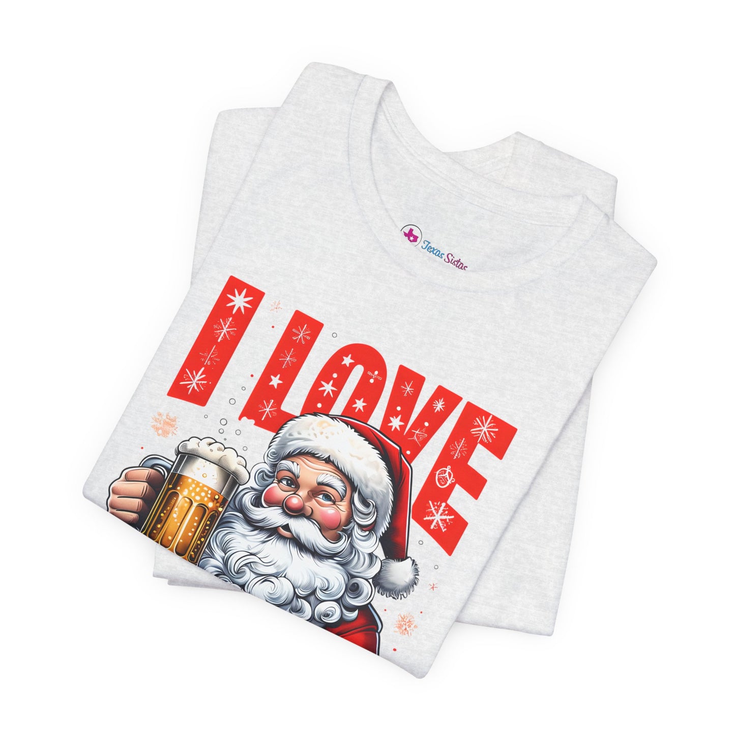 Funny Santa I LOVE DECEM-BEER T-Shirt