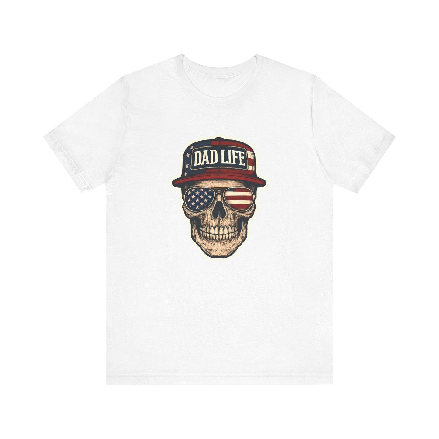 Cool Dad Life T-Shirt, Skull Graphic Tee, Father's Day Gift, Unisex Casual