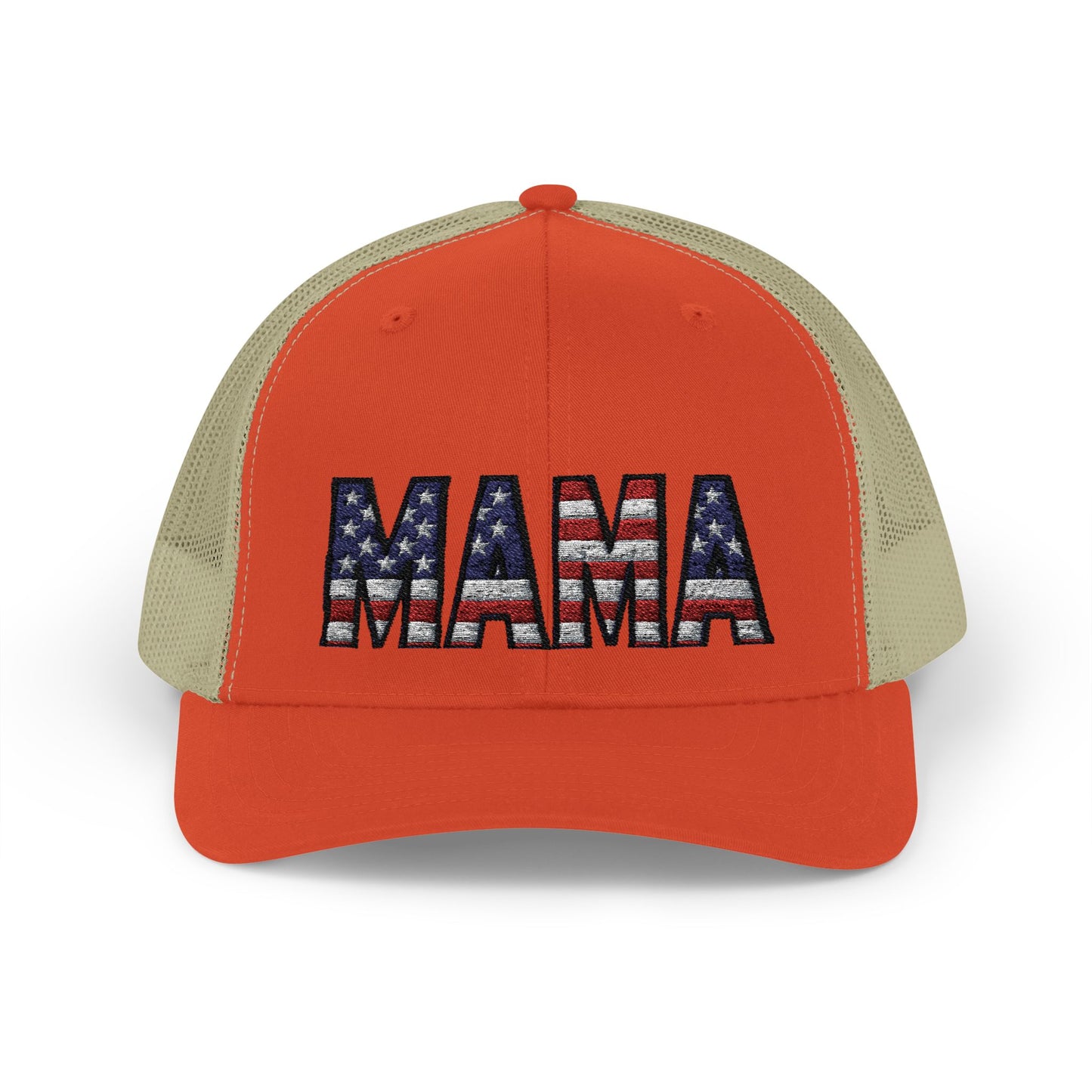 USA FLAG MAMA Snapback Trucker Cap
