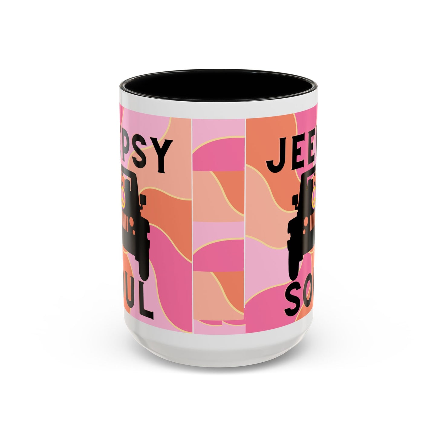 Jeepy Soul Accent Coffee Mug - 11 & 15oz - Stylish for Jeep Lovers