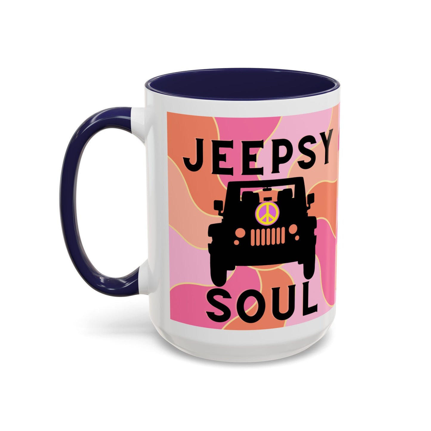 Jeepy Soul Accent Coffee Mug - 11 & 15oz - Stylish for Jeep Lovers