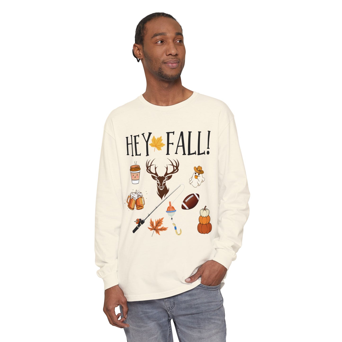 HEY Fall Themed Long Sleeve T-Shirt