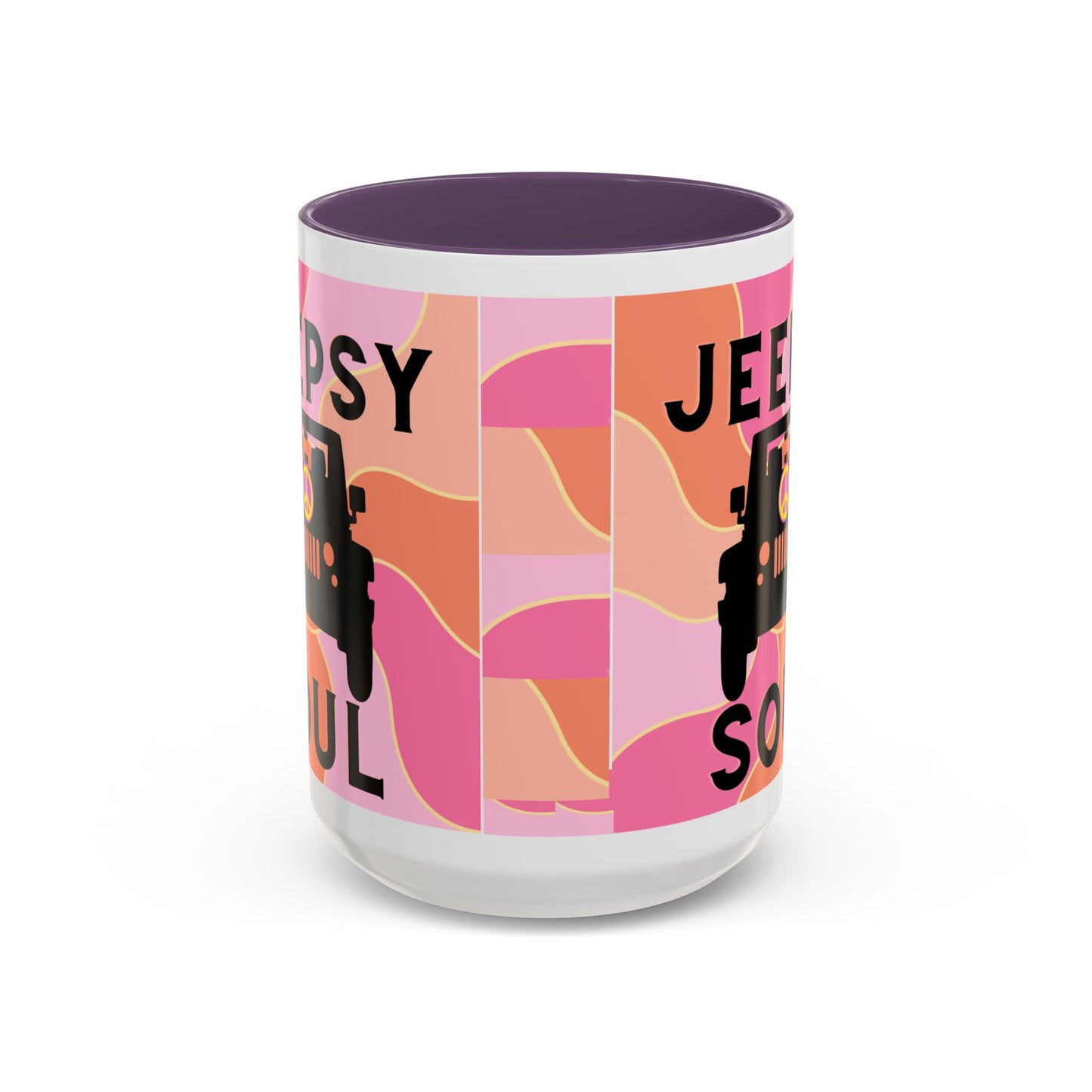 Jeepy Soul Accent Coffee Mug - 11 & 15oz - Stylish for Jeep Lovers