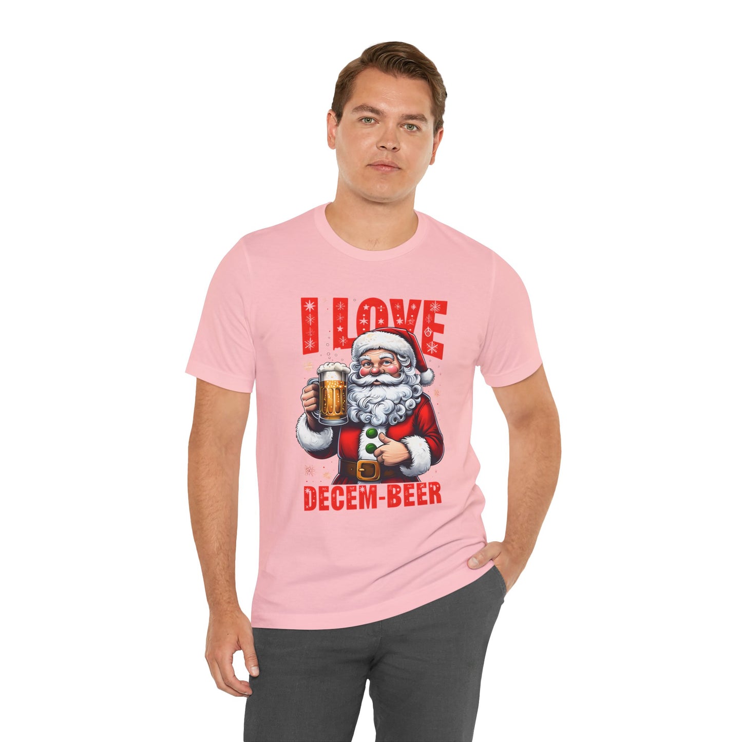 Funny Santa I LOVE DECEM-BEER T-Shirt