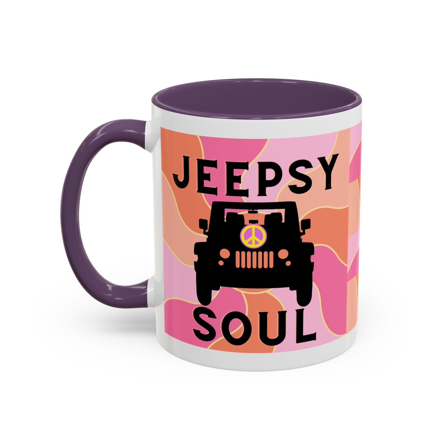 Jeepy Soul Accent Coffee Mug - 11 & 15oz - Stylish for Jeep Lovers
